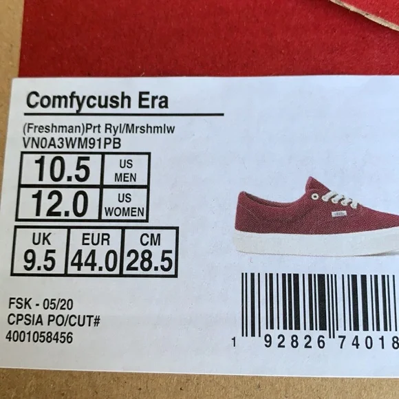 VANS COMFYCUSH ERA FRESHMAN PORT ROYAL/MARSHMALLOM WMNS Sneakers - Picture 14 of 15